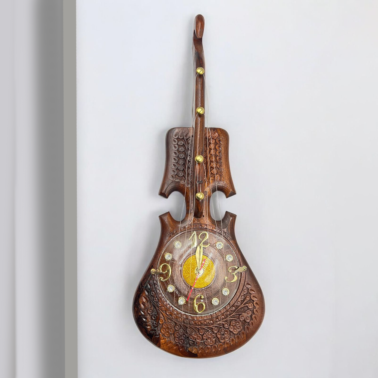 Wooden Clock β Guitar