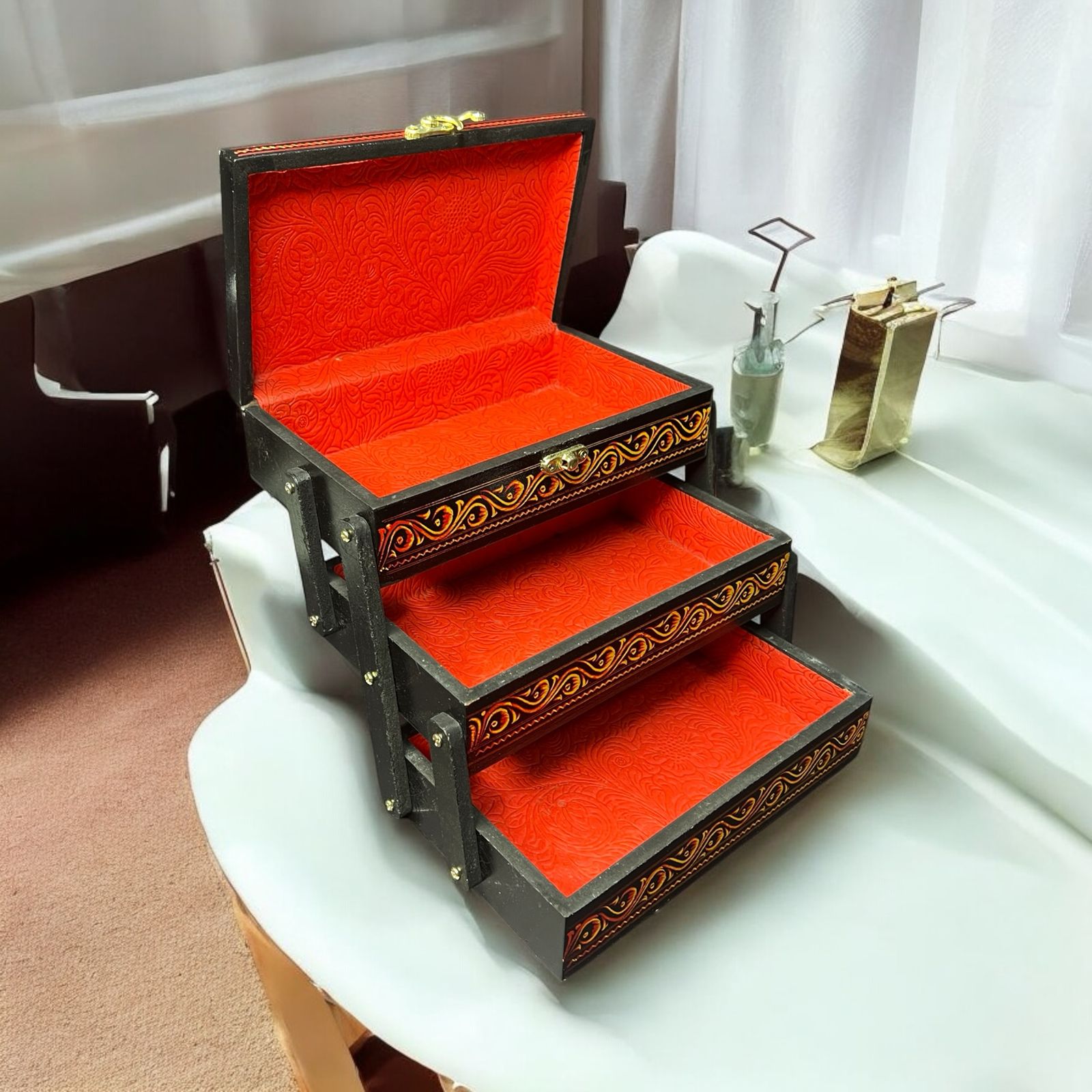 Tri Fold Jewelry Box β Naqshi - Image 4